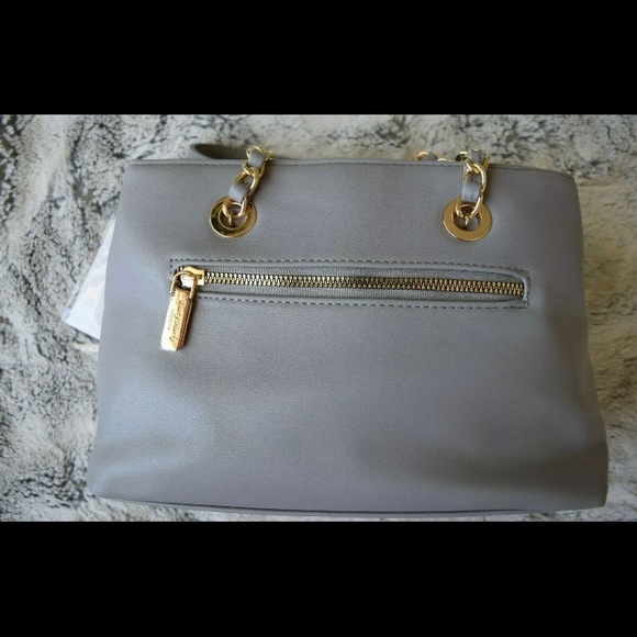 NEW WITH TAG DARCY MARKS LONDON SHOULDER BAG GREY Elegant, NWT - Picture 8 of 11